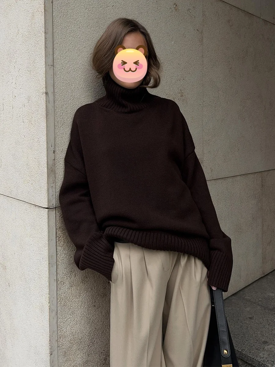 2025 Autumn Winter Pure Color High Neck Knitwear Loose Slimming Versatile Knitted Sweater Trendy European Style Solid Color
2025 Autumn Winter Pure Color High Neck Knitwear Loose Slimming Versatile Knitted Sweater Trendy European Style Solid Color