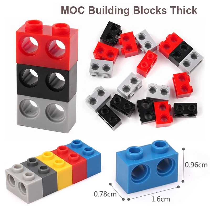 MOC high-tech Parts 1x2 Brick 2 Holes 32000 MOC Technical Building Block Suitable For All Brands Small Particles Bricks Toy
MOC high-tech Parts 1x2 Brick 2 Holes 32000 MOC Technical Building Block Suitable For All Brands Small Particles Bricks Toy