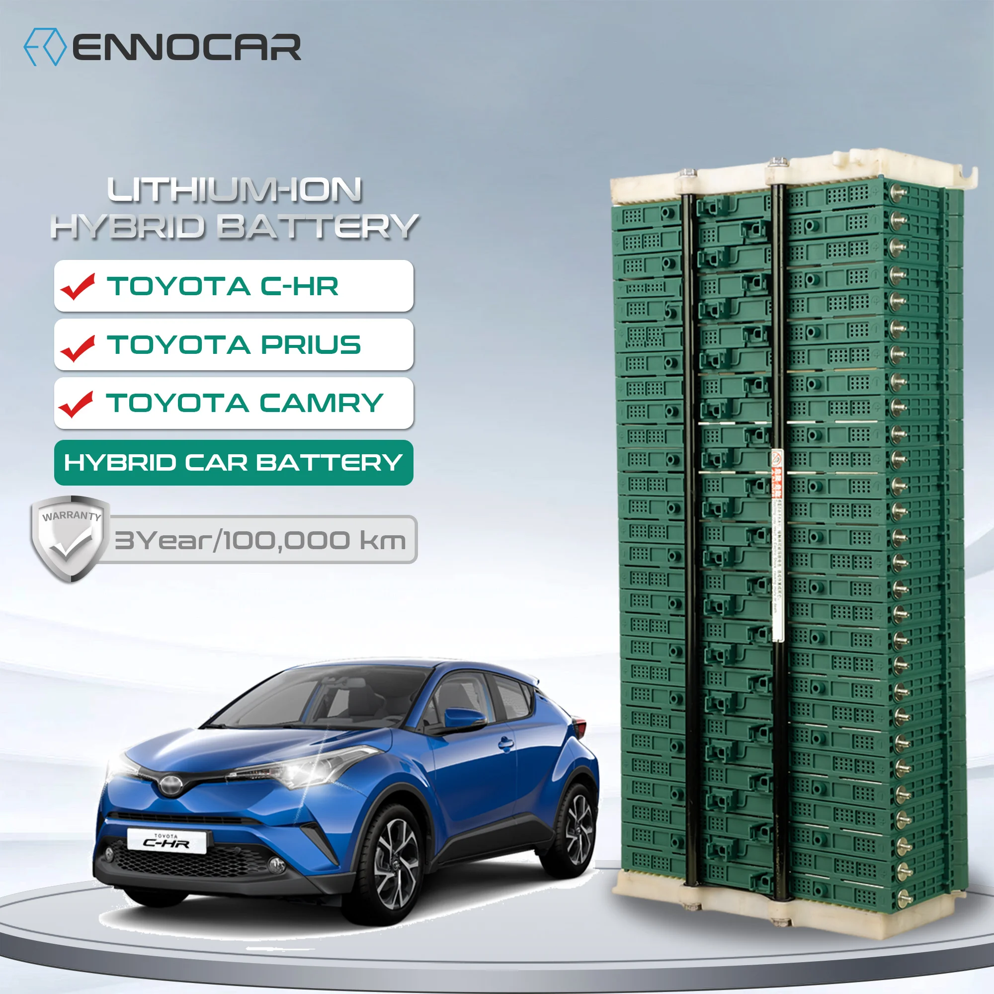 3 Year Warranty Hybrid Car Battery 28PCS 7.2V 6.5Ah Li-ion Batteries For C-HR Alpha Prius Gen 2 3 4 CT 200 Hybrid Vehicles
3 Year Warranty Hybrid Car Battery 28PCS 7.2V 6.5Ah Li-ion Batteries For C-HR Alpha Prius Gen 2 3 4 CT 200 Hybrid Vehicles