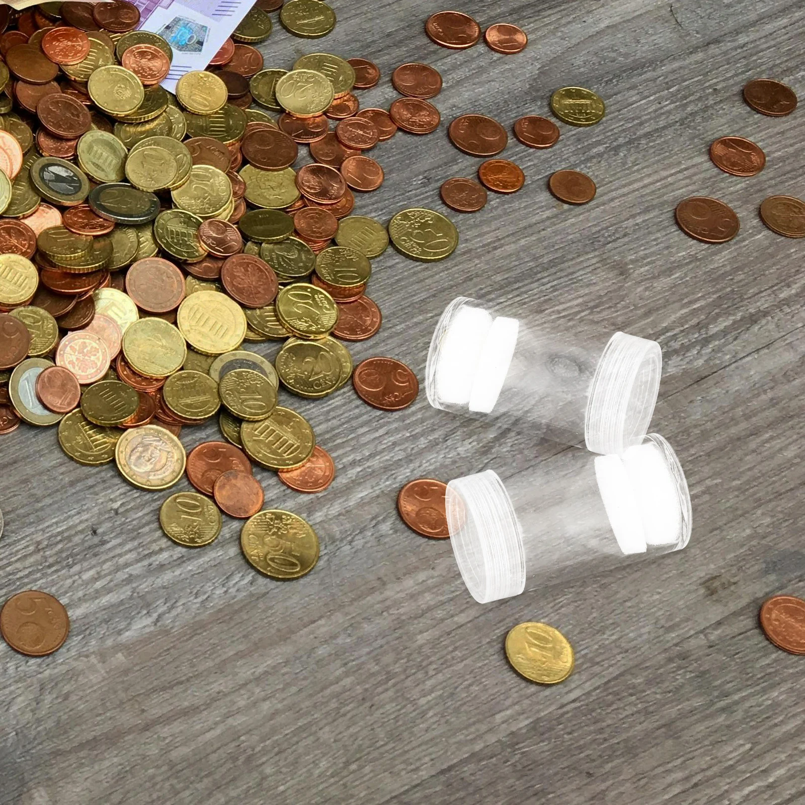 10pcs Storage Tube Plastic Coin Holder Transparent Airtight Money Container Grime Proof Moistureproof Space Saving Mini
10pcs Storage Tube Plastic Coin Holder Transparent Airtight Money Container Grime Proof Moistureproof Space Saving Mini