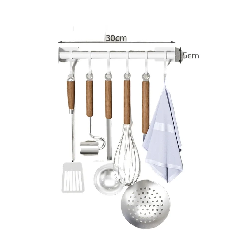 **Kitchen pole wall wall rack household kitchen utensils spatula soup spoon rag hanger
**Kitchen pole wall wall rack household kitchen utensils spatula soup spoon rag hanger