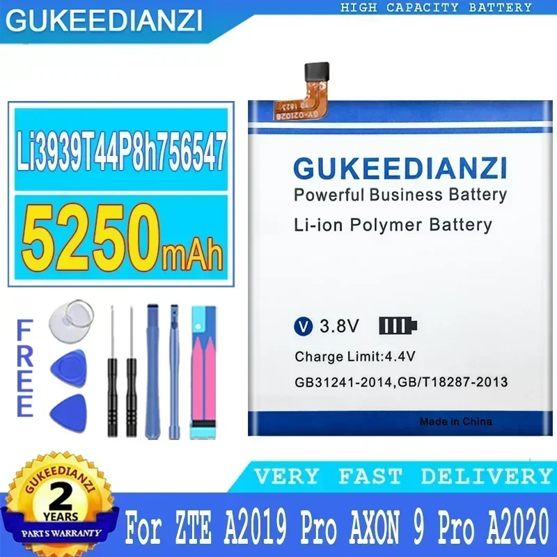 Durable 5250mAh Mobile Phone Battery for ZTE A2020 A2020N2 Axon 10 Pro 5G, Li3939T44P8h756547(AXON10 pro)
Durable 5250mAh Mobile Phone Battery for ZTE A2020 A2020N2 Axon 10 Pro 5G, Li3939T44P8h756547(AXON10 pro)