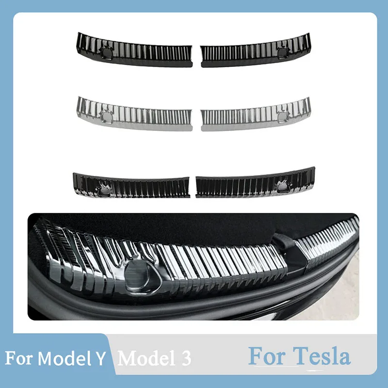 For Model 3 Model Y 3+ Stainless Steel Built-in Scratch-proof Trunk Guard Car Accessories Rear Trunk Door Sill Bar For Tesla
For Model 3 Model Y 3+ Stainless Steel Built-in Scratch-proof Trunk Guard Car Accessories Rear Trunk Door Sill Bar For Tesla