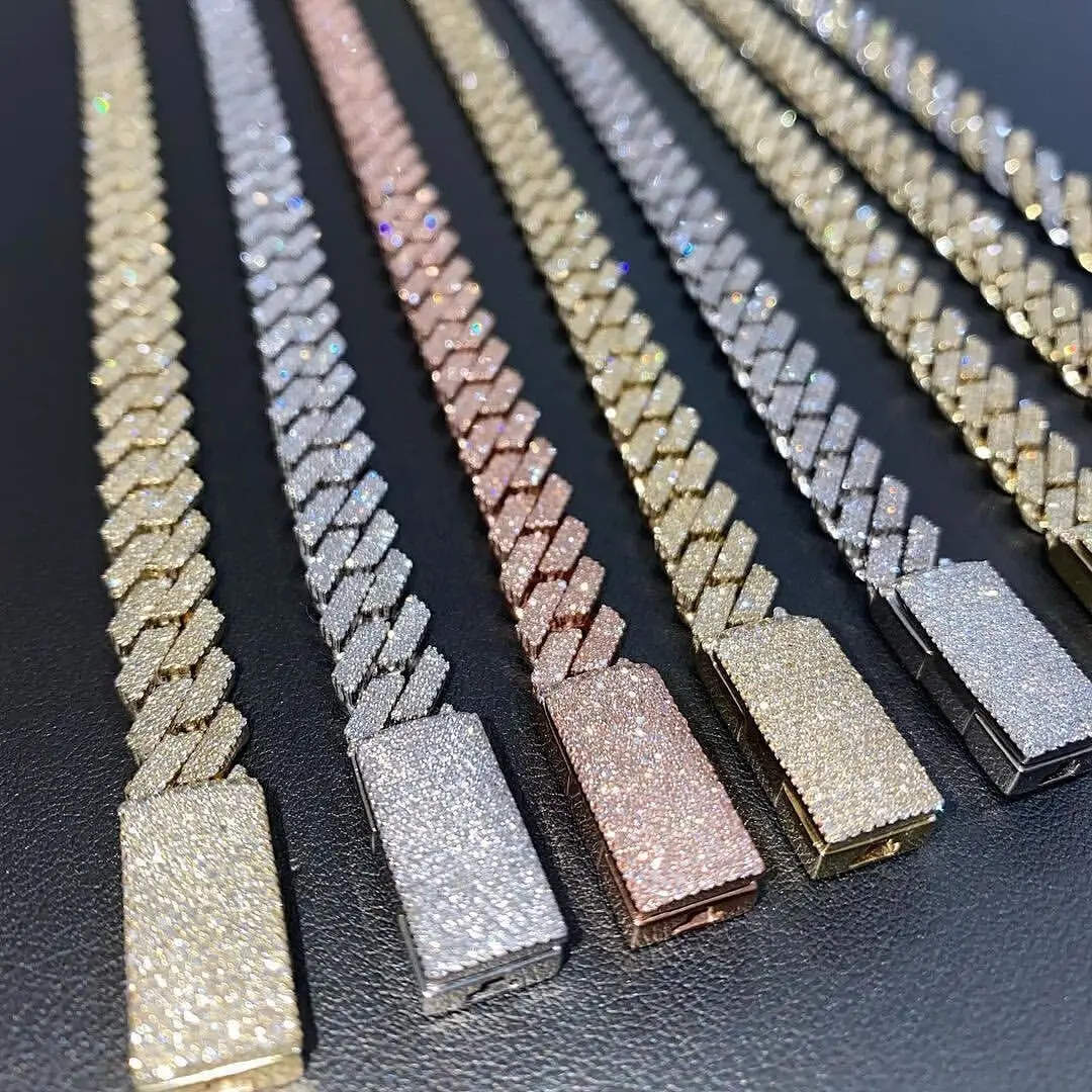 Браслет в стиле хип-хоп, браслет-цепочка с зубцами 10 мм, двухрядный муассанит 5 карат, кубинский браслет-цепочка Майами
Браслет в стиле хип-хоп, браслет-цепочка с зубцами 10 мм, двухрядный муассанит 5 карат, кубинский браслет-цепочка Майами