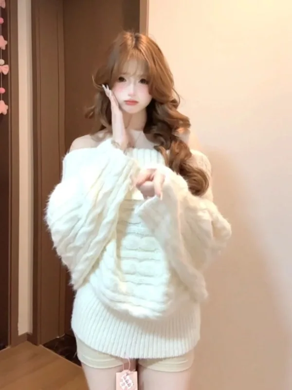 Retro Lazy Sle Loose oulder Sweater Women's Faion Unique Top Spring 2026 Comfortable Knitted Long Sve Cotton Clothes
Retro Lazy Sle Loose oulder Sweater Women's Faion Unique Top Spring 2026 Comfortable Knitted Long Sve Cotton Clothes