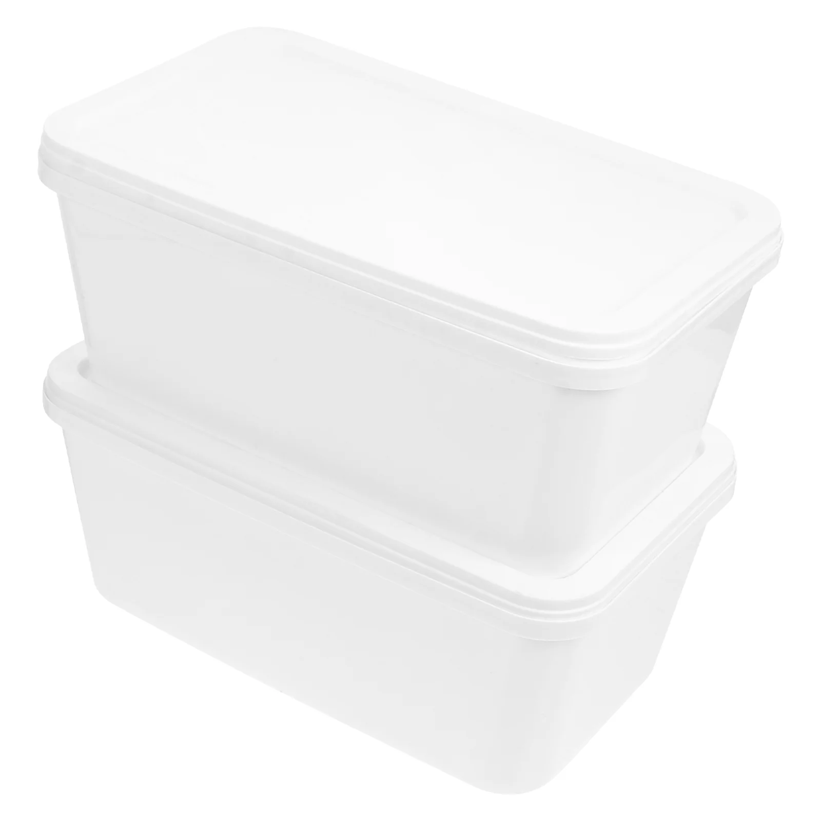 2 Pcs Ice Cream Bucket Box Food Containers with Lids Snack Pp Jar Dessert Storage Boxes
2 Pcs Ice Cream Bucket Box Food Containers with Lids Snack Pp Jar Dessert Storage Boxes