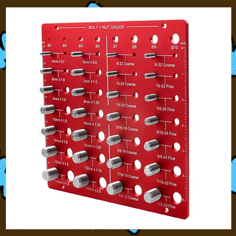 Promotion! Nut & Bolt Thread Checkers-28 Bolt Size & Thread Identifier Gauge & 8 Size Aperture Gauge,Measuring Identifier
Promotion! Nut & Bolt Thread Checkers-28 Bolt Size & Thread Identifier Gauge & 8 Size Aperture Gauge,Measuring Identifier