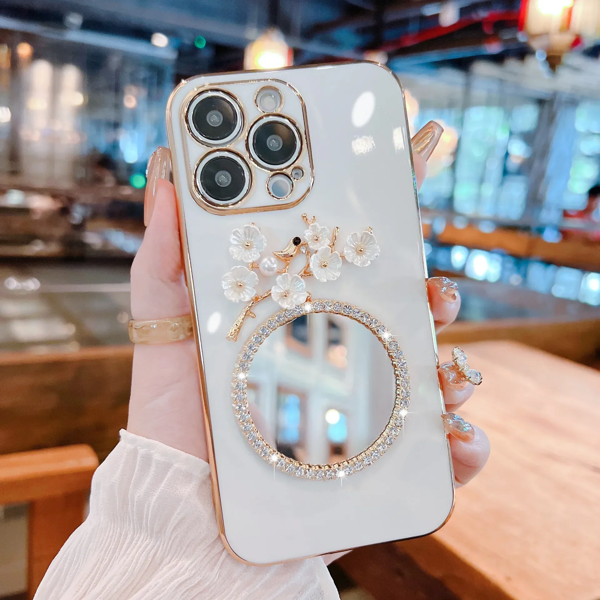 Rhinestone Mirror Back Cover for iPhone, Protective Case for iPhone 15, 14, 13 Pro Max Plus, Mobile Phone Case
Rhinestone Mirror Back Cover for iPhone, Protective Case for iPhone 15, 14, 13 Pro Max Plus, Mobile Phone Case