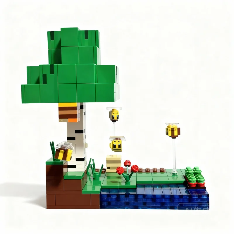 430pcs MOC Bee Cottage Block Accurate Terrain Recreation My World Model Building Christmas Gifts Construction Toys Education
430pcs MOC Bee Cottage Block Accurate Terrain Recreation My World Model Building Christmas Gifts Construction Toys Education