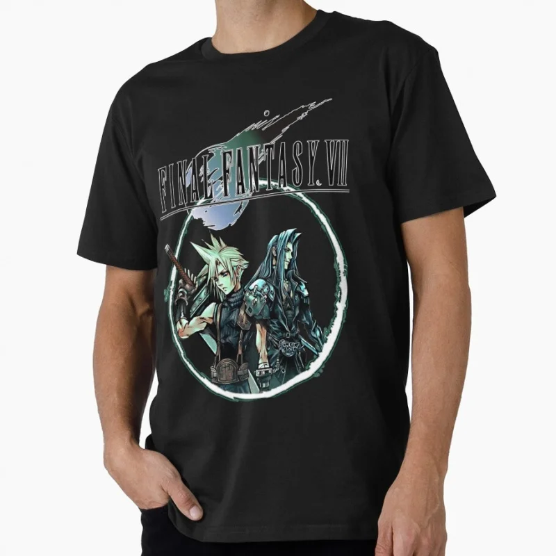 Final Fantasy VII - Cloud & Sephiroth Gift T shirt for RPG gamer 100% cotton Short Sleeve Graphic Clothes All size tops S-6XL
Final Fantasy VII - Cloud & Sephiroth Gift T shirt for RPG gamer 100% cotton Short Sleeve Graphic Clothes All size tops S-6XL