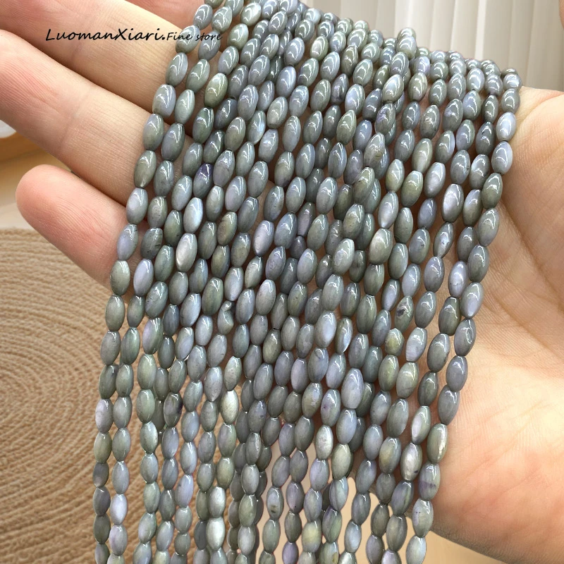 Oval 4x7mm Natural Stone Grey Shell Loose Spacer Beads for Jewelry Making Diy Earrings Bracelet Charms Accessories 15''
Oval 4x7mm Natural Stone Grey Shell Loose Spacer Beads for Jewelry Making Diy Earrings Bracelet Charms Accessories 15''