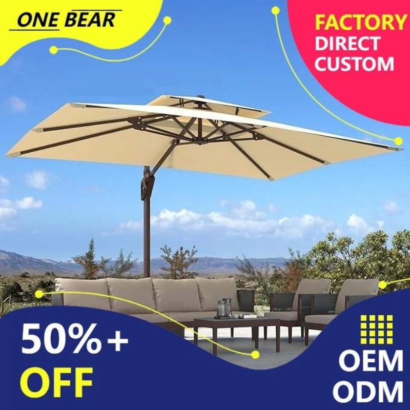 Any Size Custom Outdoor Aluminum Patio Umbrella Solar LED Lights UV Protection Waterproof Sunshade Hotel Villa Courtyard Heavy D
Any Size Custom Outdoor Aluminum Patio Umbrella Solar LED Lights UV Protection Waterproof Sunshade Hotel Villa Courtyard Heavy D