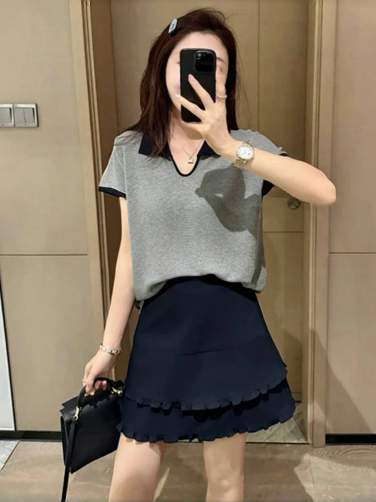 Summer outfit set 2025 new Korean style fashionable age reducing short sleeved knitted top half skirt two-piece set
Summer outfit set 2025 new Korean style fashionable age reducing short sleeved knitted top half skirt two-piece set