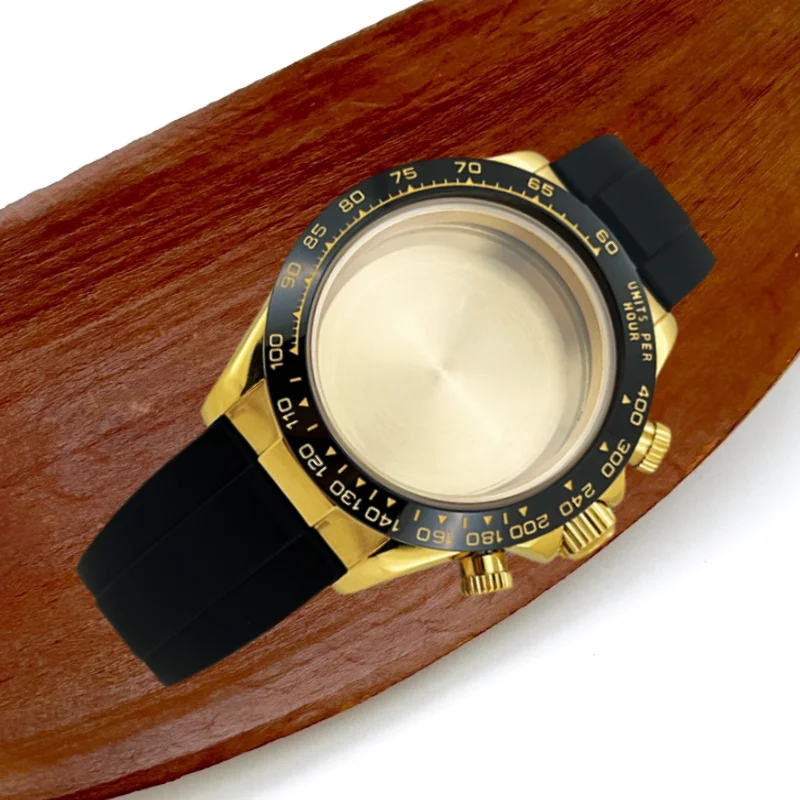 39.3mm Silver Rose Gold Steel Case Silicone strap for Daytona VK63 Quartz Movement Case Watch Parts Ccessories Fits 20mm Strap
39.3mm Silver Rose Gold Steel Case Silicone strap for Daytona VK63 Quartz Movement Case Watch Parts Ccessories Fits 20mm Strap