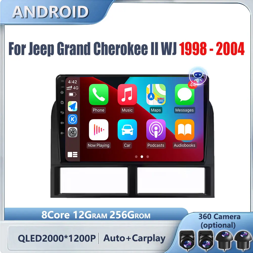 9 дюймов для Jeep Grand Cherokee II WJ 1998-2004 беспроводной Carplay Android авто радио навигация GPS мультимедийный видеоплеер DVD
9 дюймов для Jeep Grand Cherokee II WJ 1998-2004 беспроводной Carplay Android авто радио навигация GPS мультимедийный видеоплеер DVD