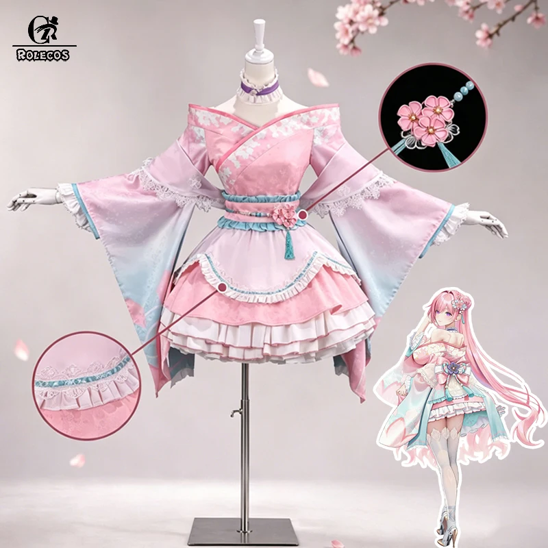 ROLECOS NIKKE Goddess of Victory Dorothy Cosplay Costume Dorothy Spring Exploration Journey Kimono Women Pink Dress Full Set
ROLECOS NIKKE Goddess of Victory Dorothy Cosplay Costume Dorothy Spring Exploration Journey Kimono Women Pink Dress Full Set