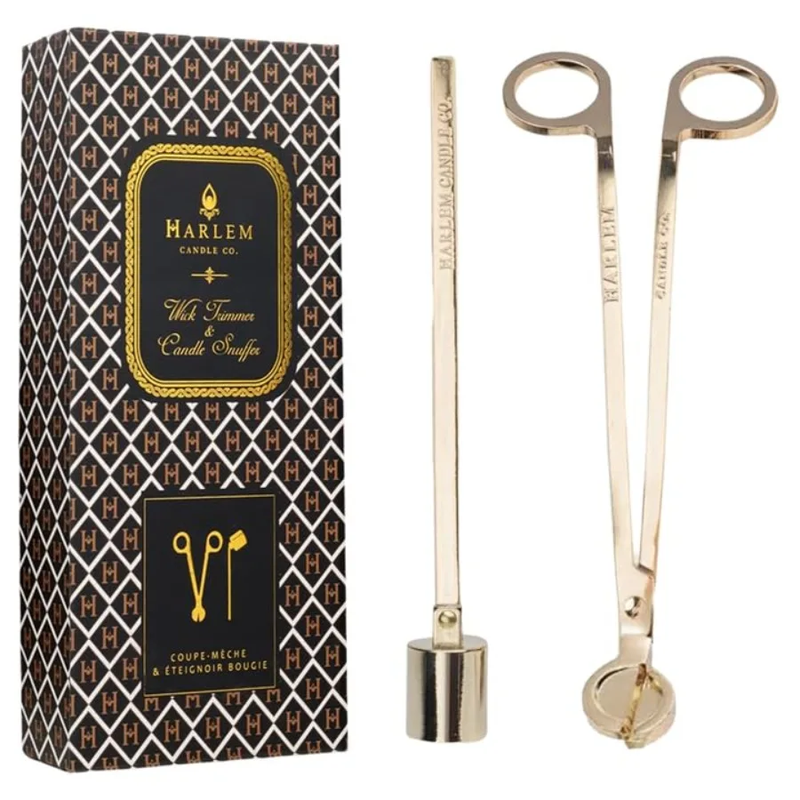 HARLEM CANDLE CO. Luxury Snuffer/Trimmer Set of 2 Candle Snuffer Extinguisher and Candle Wick Trimmer Cutter Stainless Steel wi
HARLEM CANDLE CO. Luxury Snuffer/Trimmer Set of 2 Candle Snuffer Extinguisher and Candle Wick Trimmer Cutter Stainless Steel wi