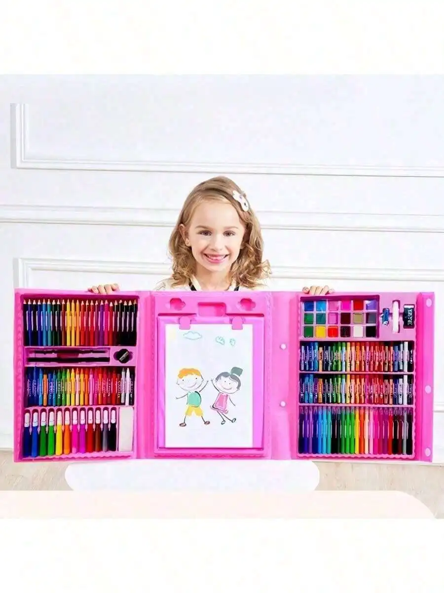 68/208pcs Kids Art Painting Set, Drawing Kit With Easel Board For Christmas & School Gift
68/208pcs Kids Art Painting Set, Drawing Kit With Easel Board For Christmas & School Gift
