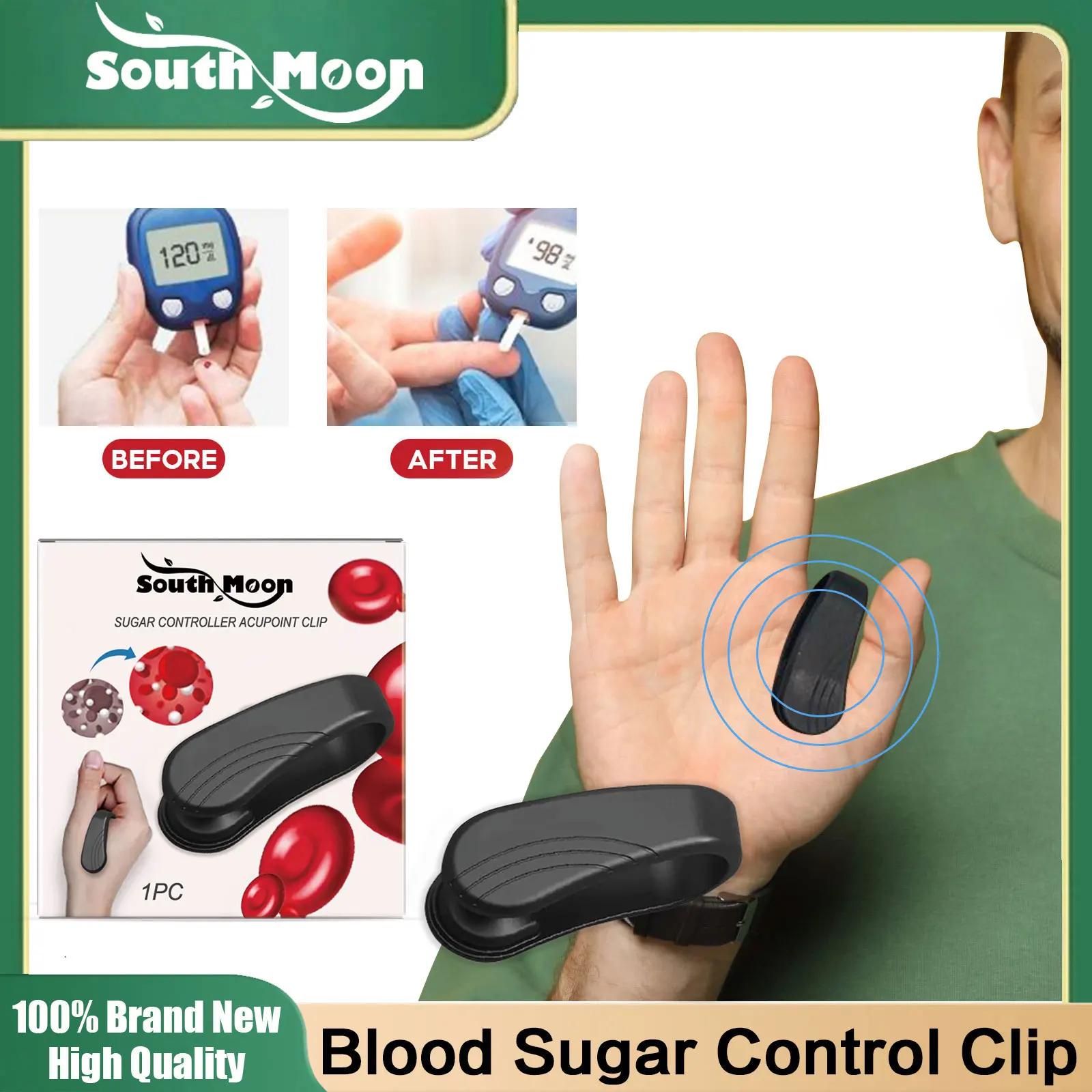 Finger Joint Tiger Point Massage Clip For Balance Blood Sugar Anti Ffatigue Relieve Headache Diabetes Relief Acupressure Clamp
Finger Joint Tiger Point Massage Clip For Balance Blood Sugar Anti Ffatigue Relieve Headache Diabetes Relief Acupressure Clamp