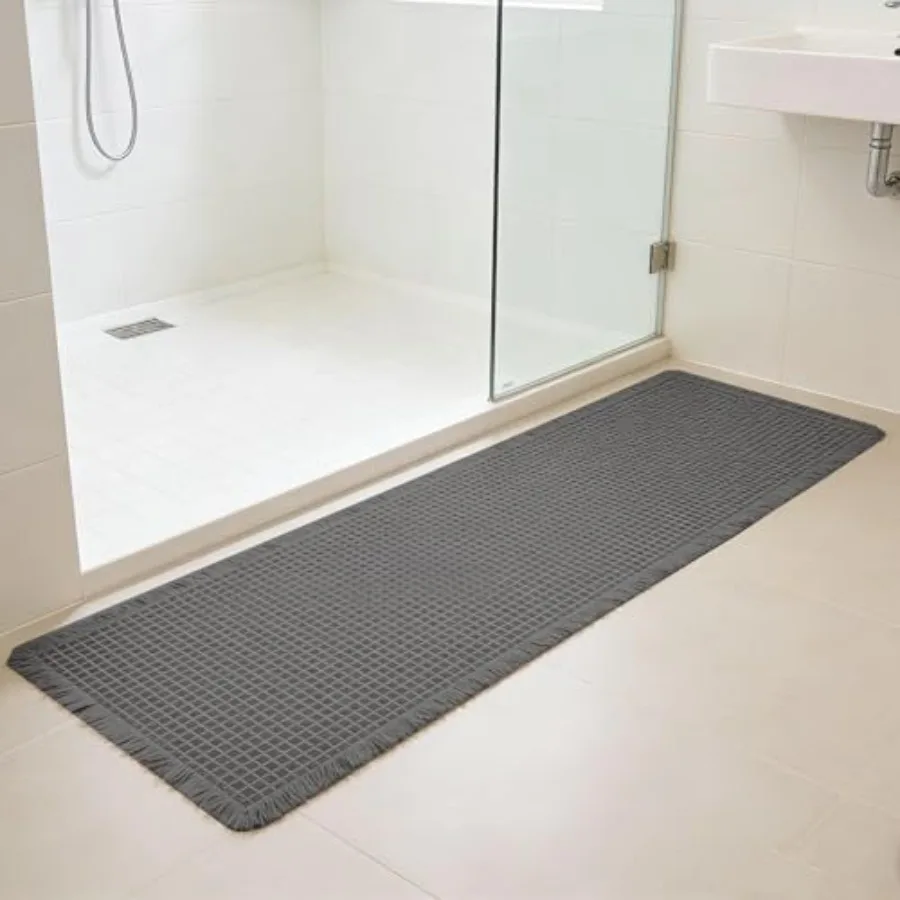 Waffle Runner Rug Non Slip Boho Bath Mat Super Absorbent Quick Dry Long Bath Runner Bathroom Soft Farmhouse Bath Rug with Tasse
Waffle Runner Rug Non Slip Boho Bath Mat Super Absorbent Quick Dry Long Bath Runner Bathroom Soft Farmhouse Bath Rug with Tasse