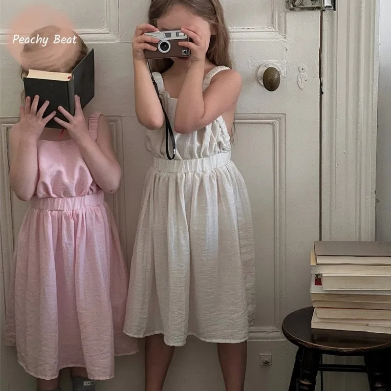 Fashion Baby Girl Princess Cotton Strap Dress Infant Toddler Child Suspender Vestido Sleeveless Casual Summer Baby Clothes 1-7Y
Fashion Baby Girl Princess Cotton Strap Dress Infant Toddler Child Suspender Vestido Sleeveless Casual Summer Baby Clothes 1-7Y