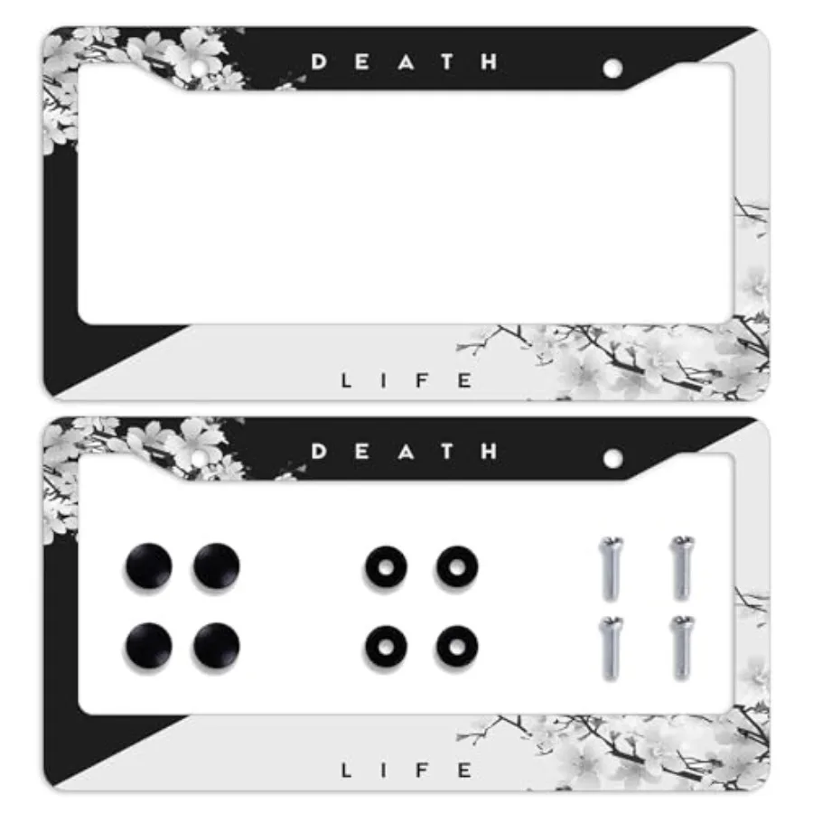 Japanese Cherry Tree Blosson License Plate Frame 2 Pack Black and White License Plate Personalise License Plate Frames Rust-Pro
Japanese Cherry Tree Blosson License Plate Frame 2 Pack Black and White License Plate Personalise License Plate Frames Rust-Pro