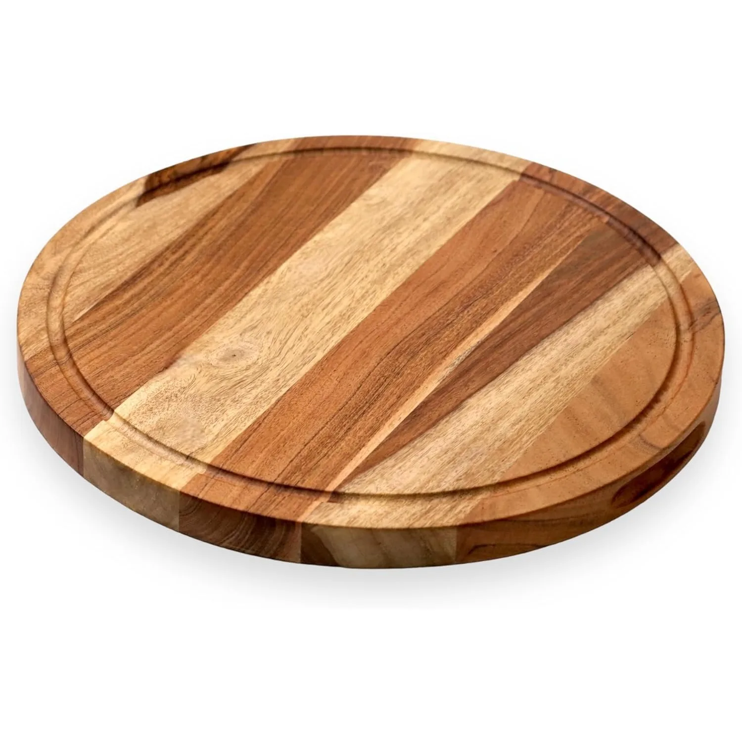 Большая деревянная круглая разделочная доска, бортики и сырная доска для кухни | Натуральное дерево акации | 15*15*1 дюймов
Большая деревянная круглая разделочная доска, бортики и сырная доска для кухни | Натуральное дерево акации | 15*15*1 дюймов