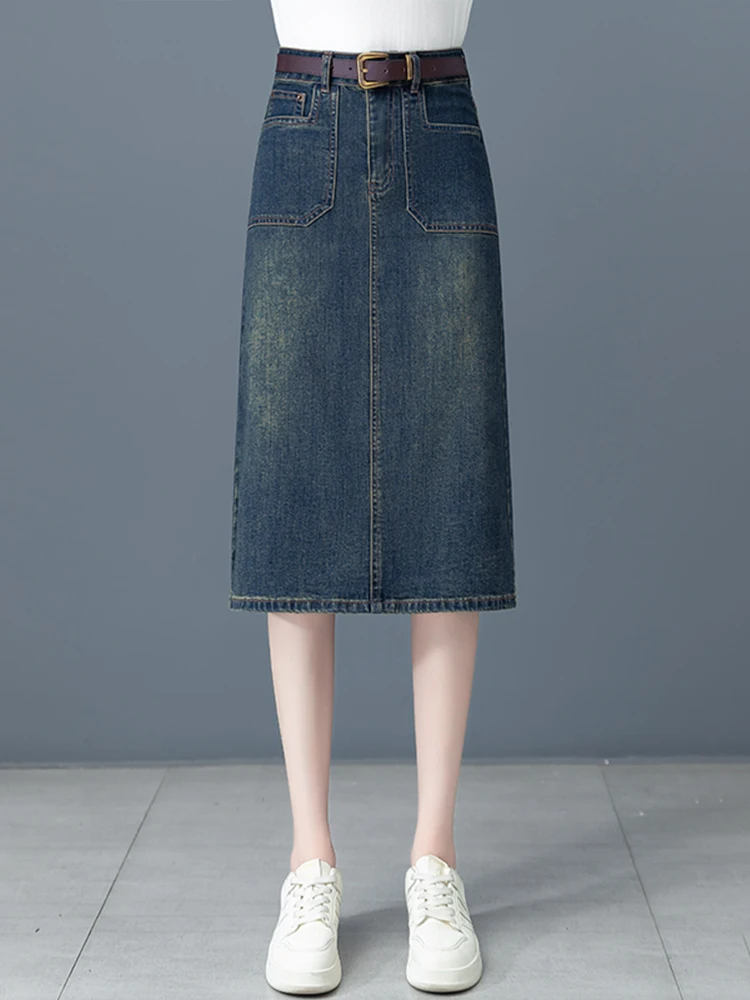 High Waist Midi A-Line Denim Skirt Women's Spring Autumn New Style Back Split Straight Cut Bodycon Skirt Korean Style Casual ...
High Waist Midi A-Line Denim Skirt Women's Spring Autumn New Style Back Split Straight Cut Bodycon Skirt Korean Style Casual ...