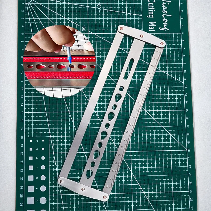 DIY Adjustable Leather Belt Auxiliary Positioning Punch Ruler Leather Handmade Leather craft Tool
DIY Adjustable Leather Belt Auxiliary Positioning Punch Ruler Leather Handmade Leather craft Tool