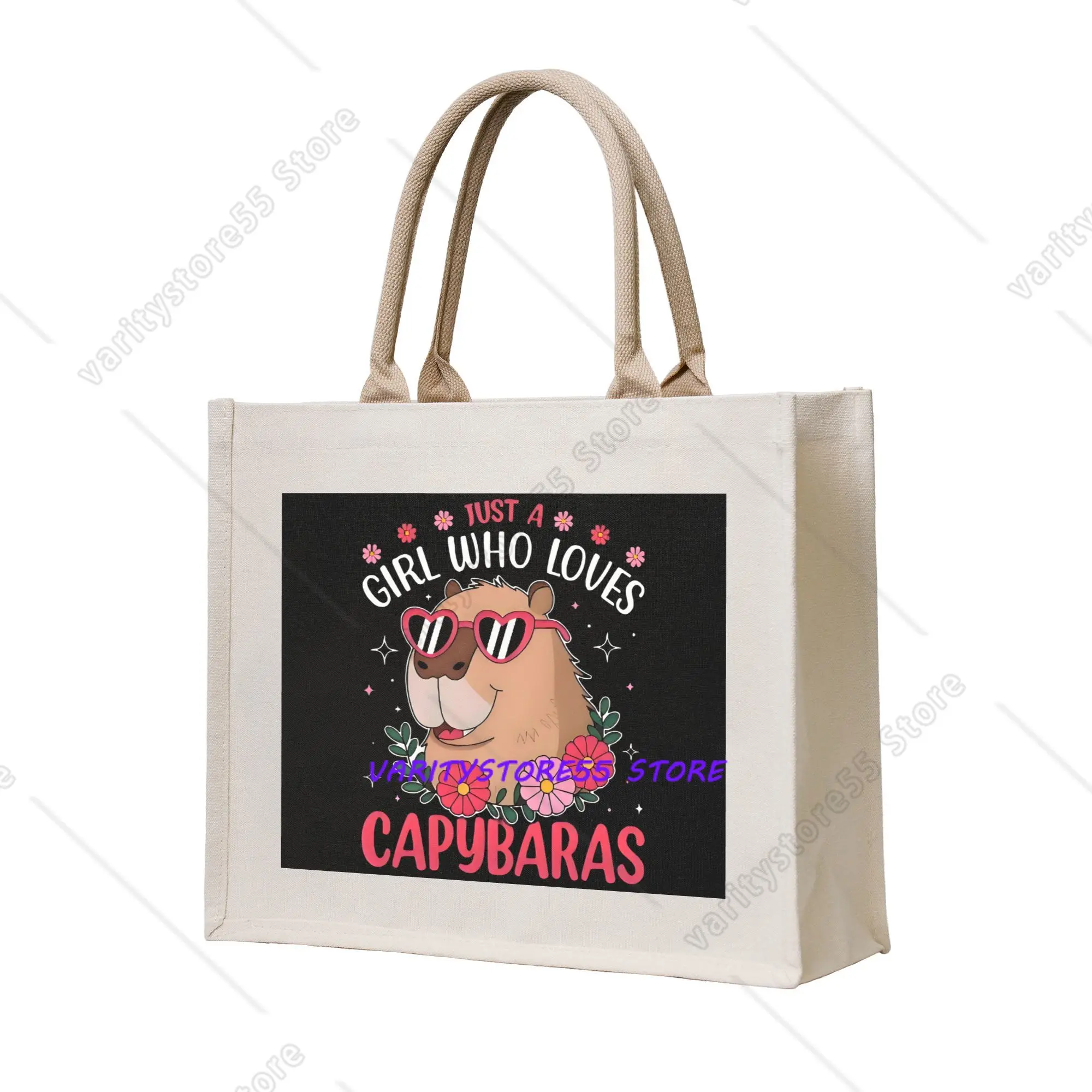 Funny Colourful Capybara Printed Groceries Shopping Bags Custom Shopper Shoulder Tote Bag Big Capacity Portable Handbag
Funny Colourful Capybara Printed Groceries Shopping Bags Custom Shopper Shoulder Tote Bag Big Capacity Portable Handbag