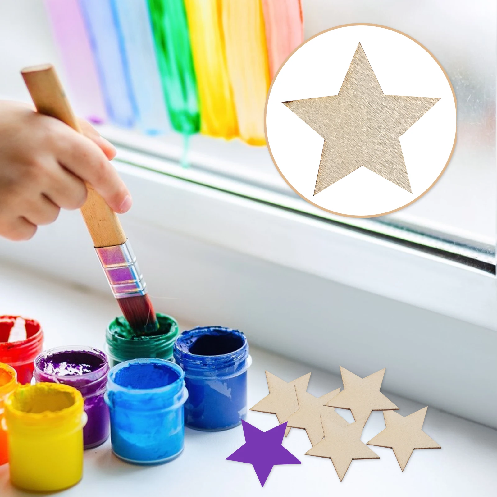 Wooden Craft Star Shape Slices Unfinished Pieces Blank Chip nament Cutouts Discs Sewing Accessories DIY Projects Holiday Decor
Wooden Craft Star Shape Slices Unfinished Pieces Blank Chip nament Cutouts Discs Sewing Accessories DIY Projects Holiday Decor