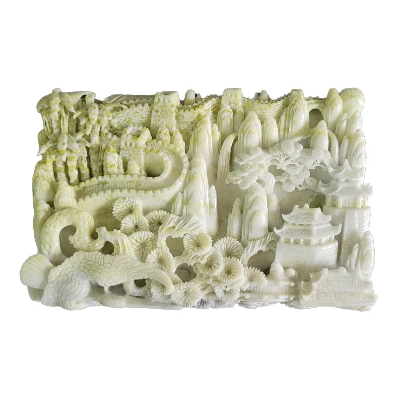 Urn Lantian jade marble white jade silk nanmu coffin birthday box
Urn Lantian jade marble white jade silk nanmu coffin birthday box