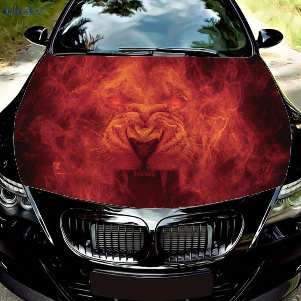 Mighty Lion and Smoke Car Hood Sticker, Personalized & Trendy Auto Art Decal, Self-adhesive Waterproof Car Exterior Vinyl Wraps
Mighty Lion and Smoke Car Hood Sticker, Personalized & Trendy Auto Art Decal, Self-adhesive Waterproof Car Exterior Vinyl Wraps