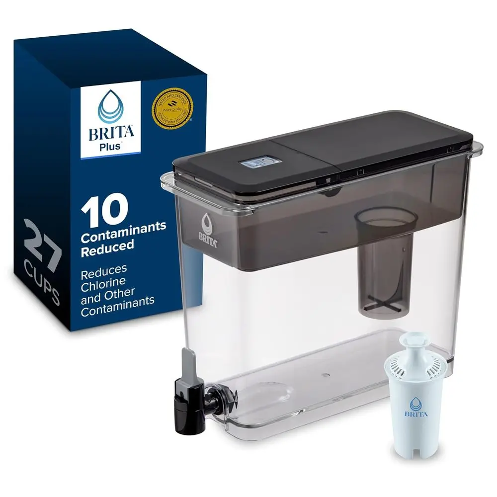 Large 27-Cup Water Dispenser with 1 Filter, Black (Packaging May Vary)
Large 27-Cup Water Dispenser with 1 Filter, Black (Packaging May Vary)