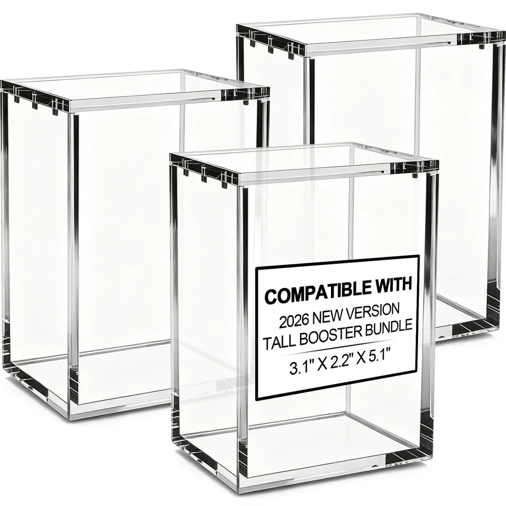 3PCS Acrylic Display Case For Japanese Small Booster Box 5MM Thick Clear Display Box for Collectibles(Internla: 7.9x5.7x13cm)
3PCS Acrylic Display Case For Japanese Small Booster Box 5MM Thick Clear Display Box for Collectibles(Internla: 7.9x5.7x13cm)