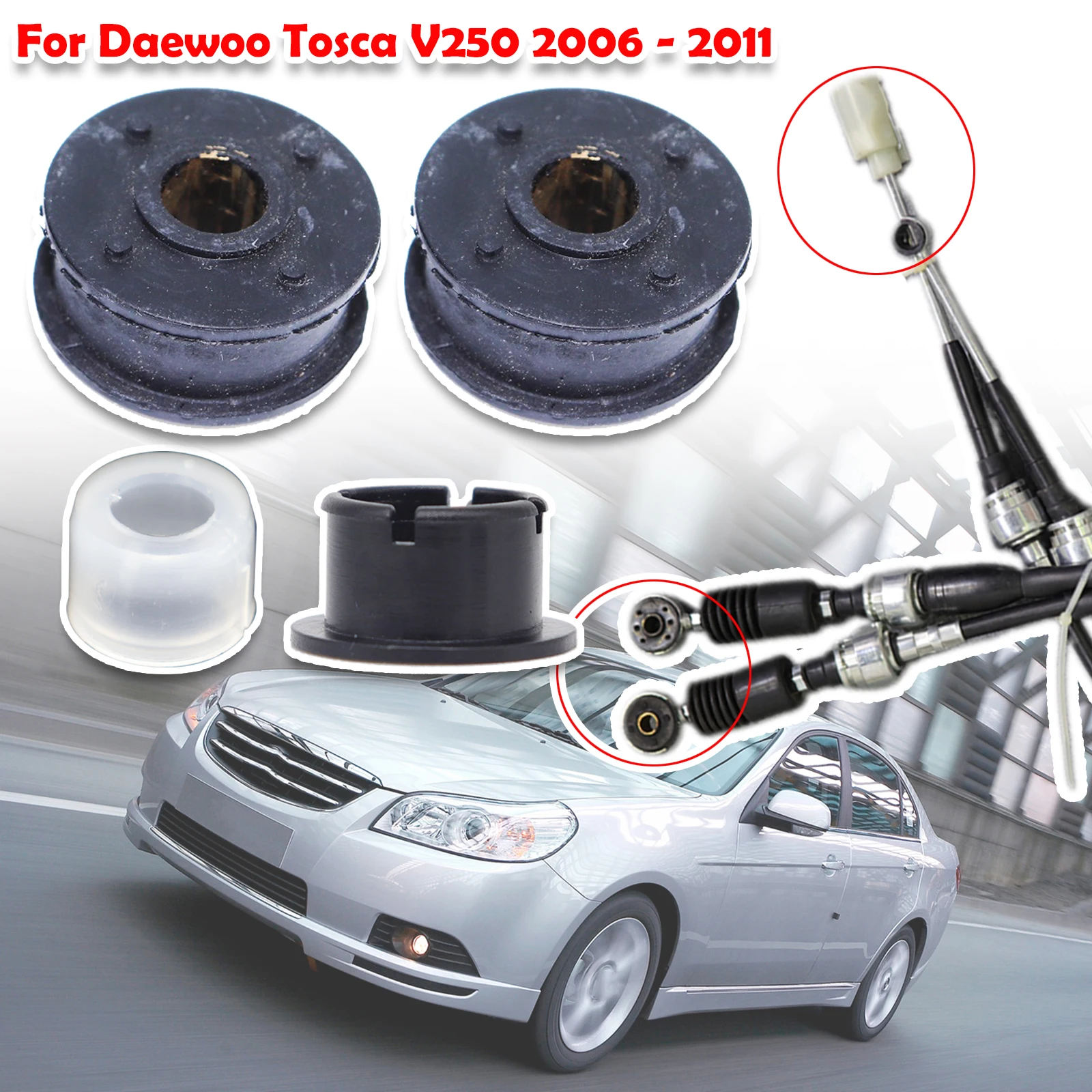 Manual Gearbox Shift Cable Linkage Bushing Shifter Lever Selector Rod Connect Bushing For Daewoo Tosca V250 2006 2007 2008- 2011
Manual Gearbox Shift Cable Linkage Bushing Shifter Lever Selector Rod Connect Bushing For Daewoo Tosca V250 2006 2007 2008- 2011