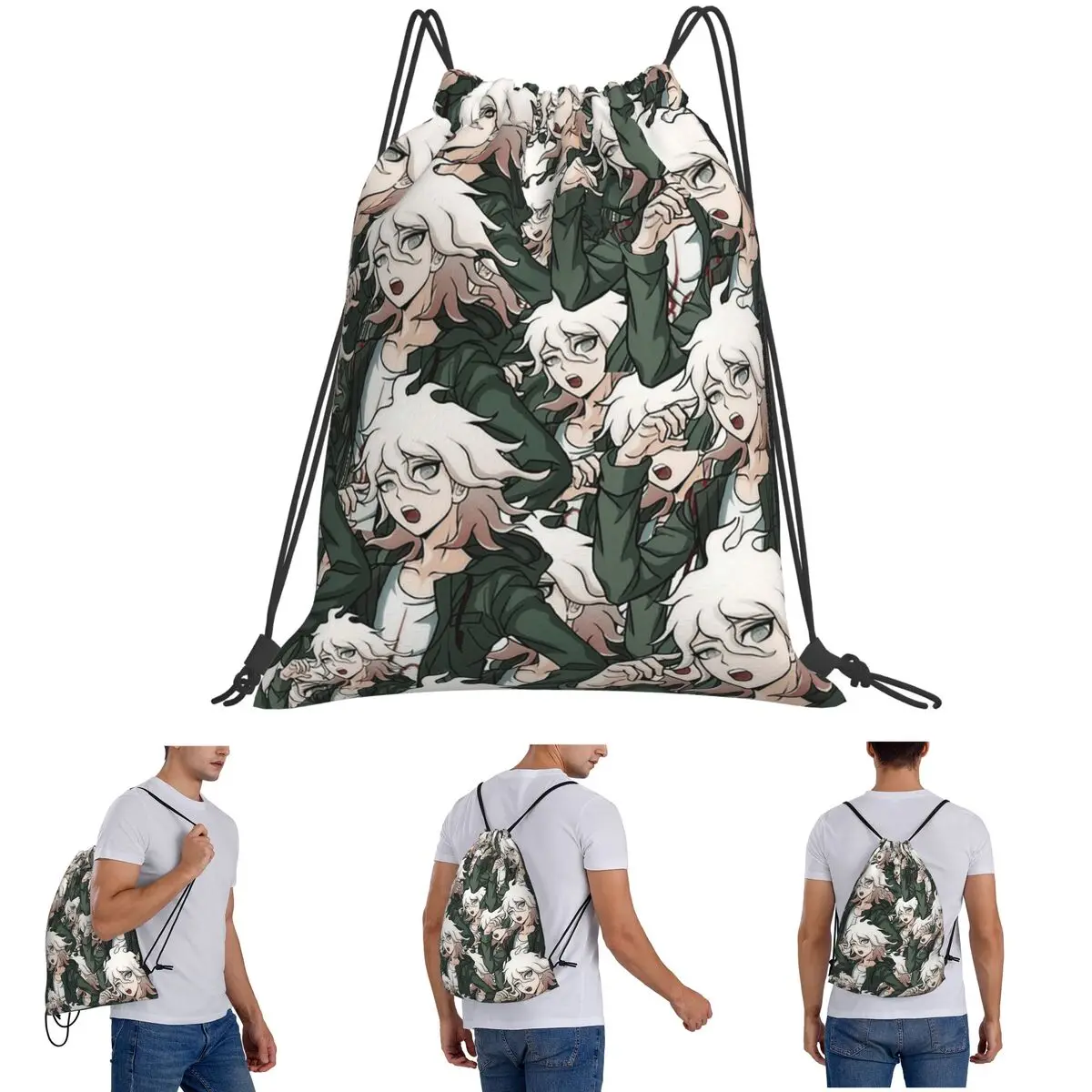 Nagito Komaeda Gun Manga Danganronpa Game Backpacks Multi-function Drawstring Bags Shoes Bag Book Bags for Man Woman School
Nagito Komaeda Gun Manga Danganronpa Game Backpacks Multi-function Drawstring Bags Shoes Bag Book Bags for Man Woman School