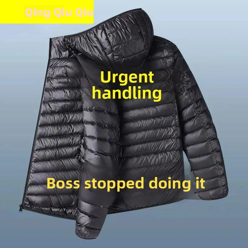 Мужское повседневное легкое пуховое пальто с капюшоном и тонким воротником-стойкой, весенняя модная верхняя одежда, удобный дышащий хлопок
Мужское повседневное легкое пуховое пальто с капюшоном и тонким воротником-стойкой, весенняя модная верхняя одежда, удобный дышащий хлопок