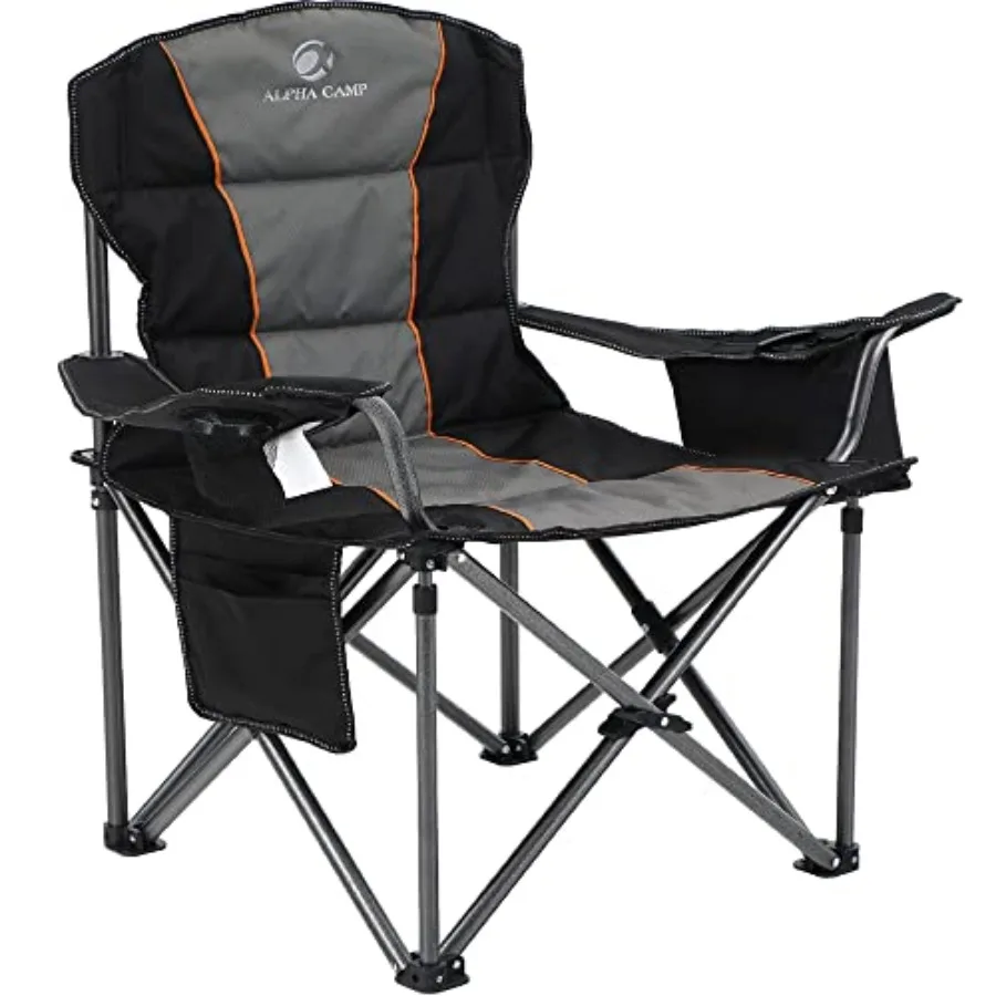 Heavy Duty Camping Chair 500LBS Capacity, Oversized Folding Chair for Heavy People, Padded Portable Outdoor Chair with Cooler B
Heavy Duty Camping Chair 500LBS Capacity, Oversized Folding Chair for Heavy People, Padded Portable Outdoor Chair with Cooler B