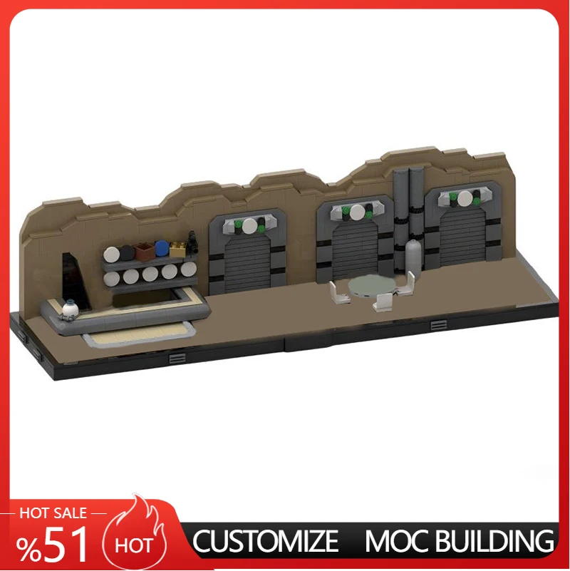 Набор для сборки «Звездные битвы»: 1181 деталь, научно-фантастический космический порт-таверна, модульный конструктор MOC, креативный дизайн, игрушка-конструктор для мальчиков, подарок
Набор для сборки «Звездные битвы»: 1181 деталь, научно-фантастический космический порт-таверна, модульный конструктор MOC, креативный дизайн, игрушка-конструктор для мальчиков, подарок