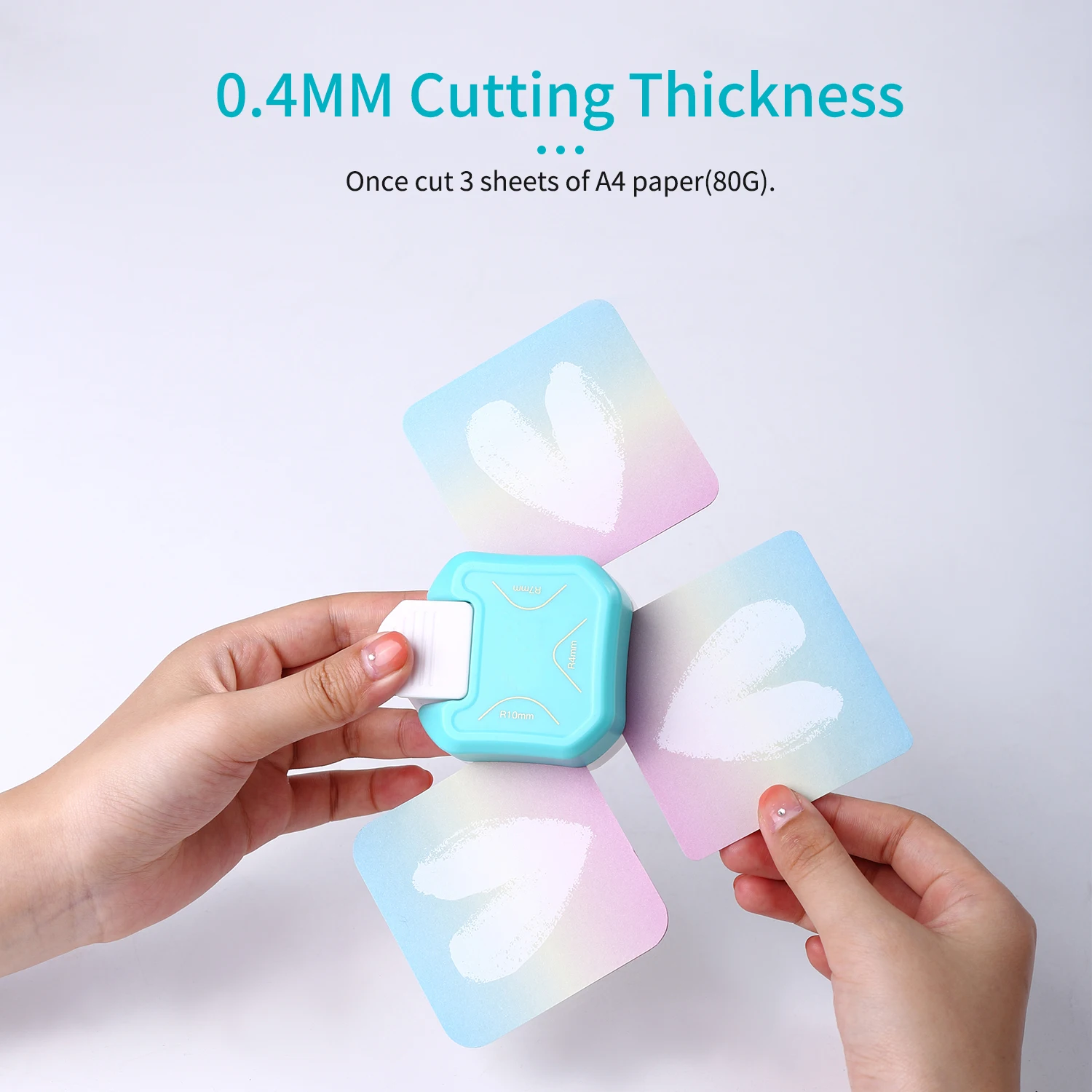 3-in-1 Rounder, suitable for paper art creation, handmade projects, scrapbook, photo card, and business card making
3-in-1 Rounder, suitable for paper art creation, handmade projects, scrapbook, photo card, and business card making