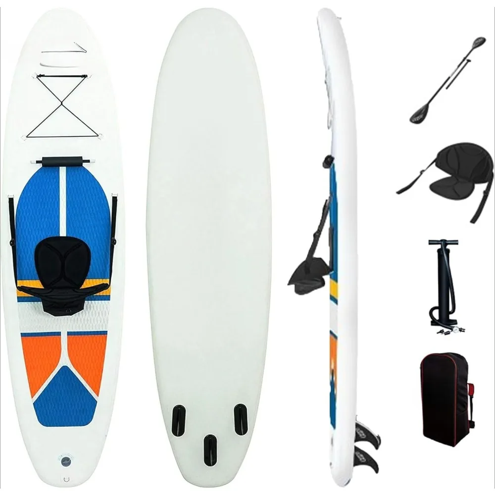 Hydro-Force White Cap 10' Inflatable Stand Up Paddle Board Kayak Water Set with Aluminum Oar, Hand Pump, and Travel Bag
Hydro-Force White Cap 10' Inflatable Stand Up Paddle Board Kayak Water Set with Aluminum Oar, Hand Pump, and Travel Bag
