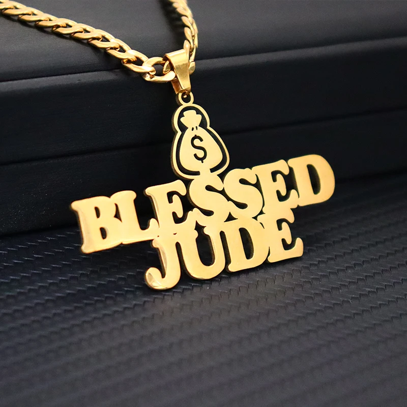 Custom Name Letter Pendant Money Bag Symbol Necklace With 4mm Cuban Chain Men's Hip Hop Jewelry Birthday Personalized Gift
Custom Name Letter Pendant Money Bag Symbol Necklace With 4mm Cuban Chain Men's Hip Hop Jewelry Birthday Personalized Gift