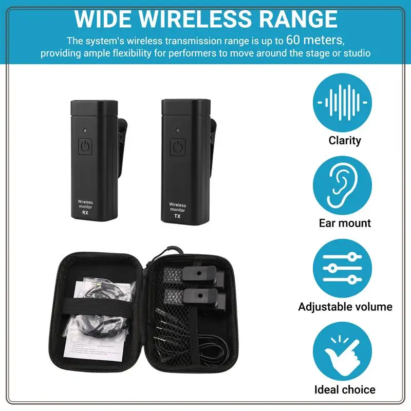 Reliable-Wireless Earphone Monitoring System Professional IEM Stereo Transmitter Receiver With Real-Time Ear Return,Wireless Ear
Reliable-Wireless Earphone Monitoring System Professional IEM Stereo Transmitter Receiver With Real-Time Ear Return,Wireless Ear