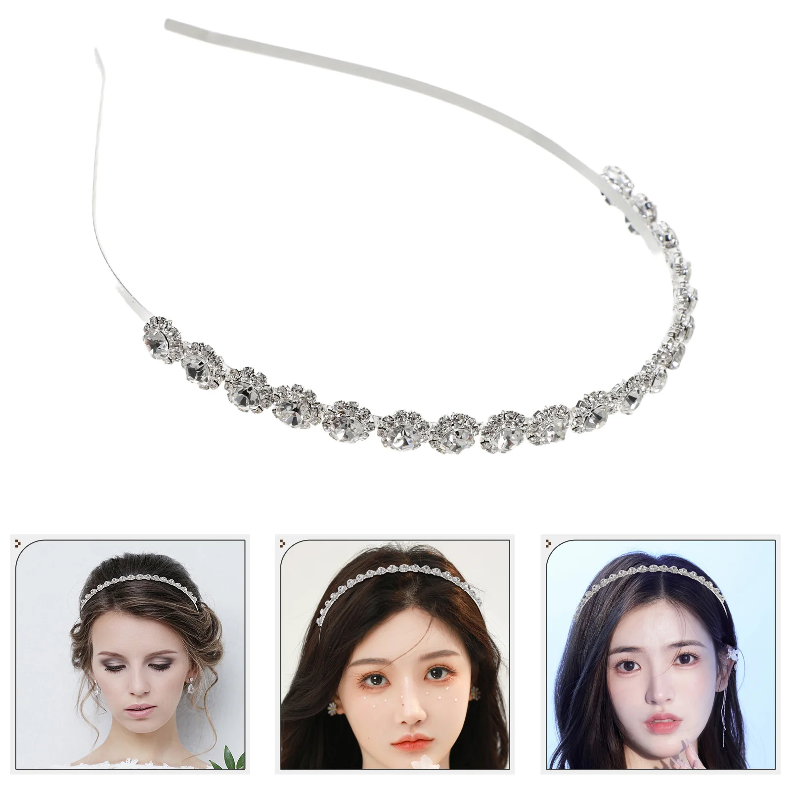 Rhinestone Flower Headband Bridal Hair Accessories Wedding Jewelry Headpieces Bride Be Headdress for Women
Rhinestone Flower Headband Bridal Hair Accessories Wedding Jewelry Headpieces Bride Be Headdress for Women