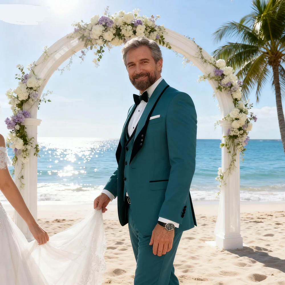 Royal Blue Men's Wedding Suit Shawl Lapel Formal Tuxedo Coat Vest Pant Set for Groom Prom Party Dress
Royal Blue Men's Wedding Suit Shawl Lapel Formal Tuxedo Coat Vest Pant Set for Groom Prom Party Dress