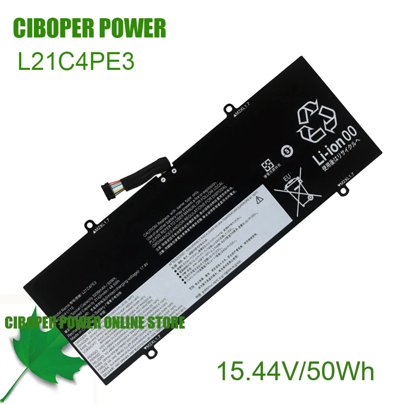 CP Laptop Battery L21C4PE3 L21L4PE3 L21D4PE3 L21C4PE4 L21D4PE4 L21L4PE4 L21M4PE4 50Wh For IdeaPad Duet 5 12IAU7 12IRU8 Series
CP Laptop Battery L21C4PE3 L21L4PE3 L21D4PE3 L21C4PE4 L21D4PE4 L21L4PE4 L21M4PE4 50Wh For IdeaPad Duet 5 12IAU7 12IRU8 Series