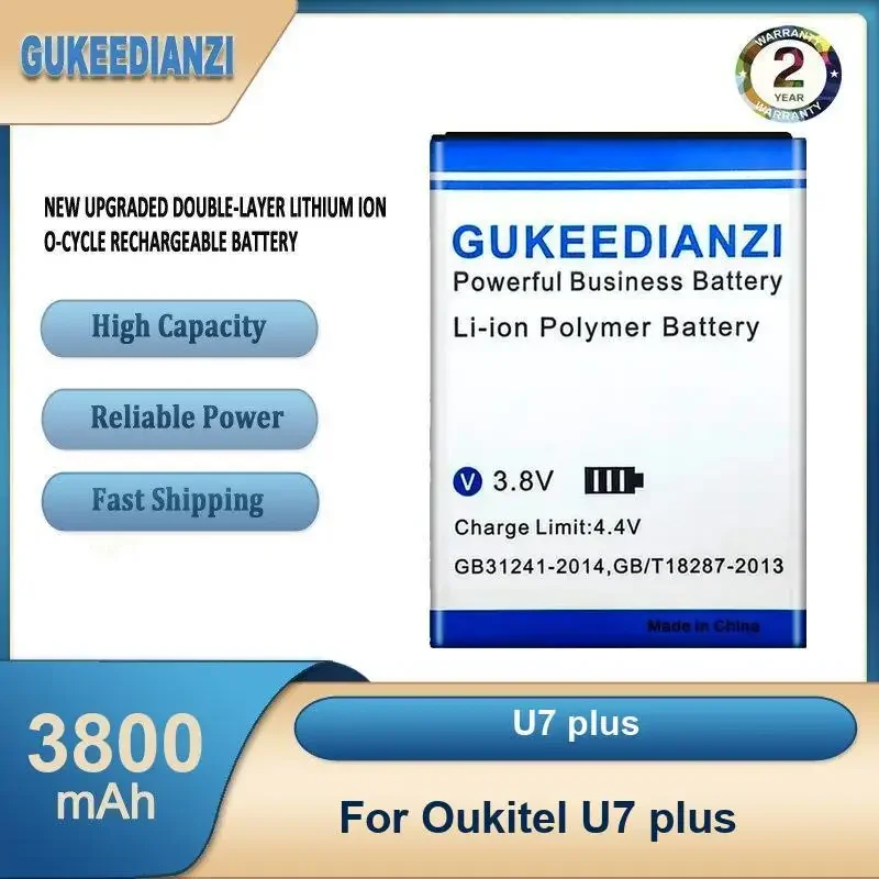 U7 plus аккумулятор для мобильного телефона большой емкости 3800 мАч для Oukitel U7 plus
U7 plus аккумулятор для мобильного телефона большой емкости 3800 мАч для Oukitel U7 plus
