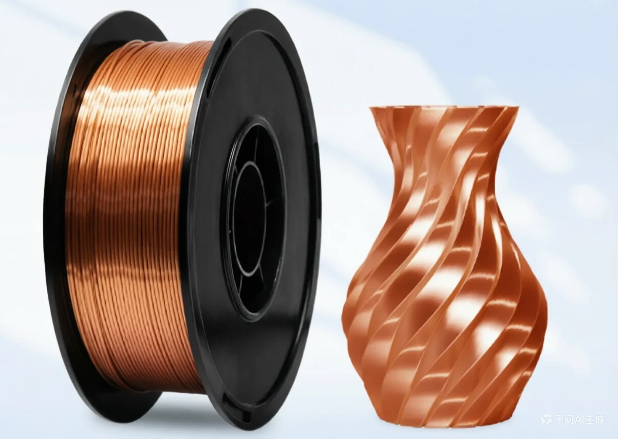 1.75mm Silk PLA Filament 1KG, Red Copper Metallic 3D Printer Filament, High Gloss Shiny PLA for Bambu Lab/Creality, Smooth Print
1.75mm Silk PLA Filament 1KG, Red Copper Metallic 3D Printer Filament, High Gloss Shiny PLA for Bambu Lab/Creality, Smooth Print