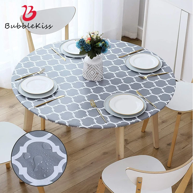 Bubble Kiss Woven Oil-proof Dining Room Tablecloth Kitchen Decorative PVC Round Elastic Tablecloth for Table Wipe Clean Cover
Bubble Kiss Woven Oil-proof Dining Room Tablecloth Kitchen Decorative PVC Round Elastic Tablecloth for Table Wipe Clean Cover